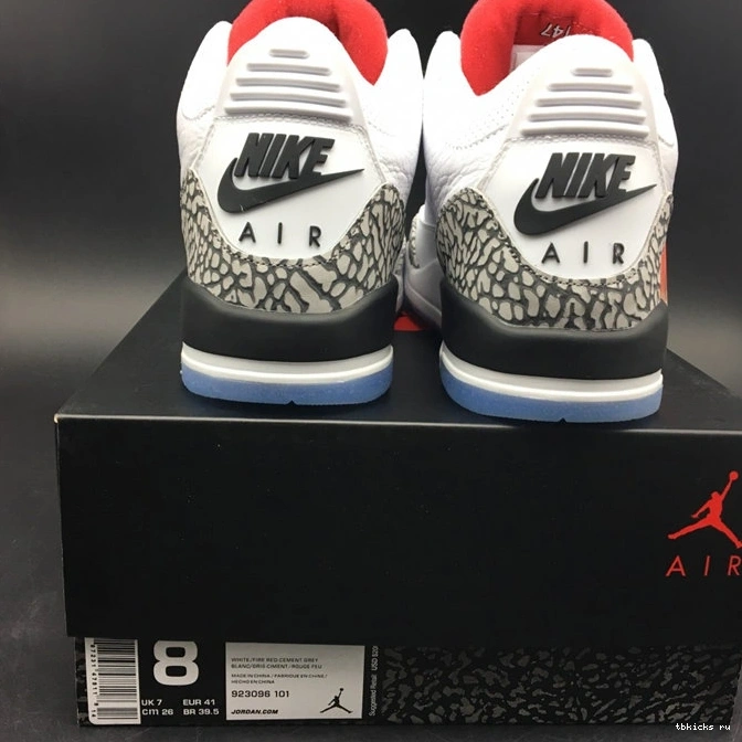 Cheap TB Throw Free 923096- Cement Tailored 3851 Line Jordan3 White 1013
